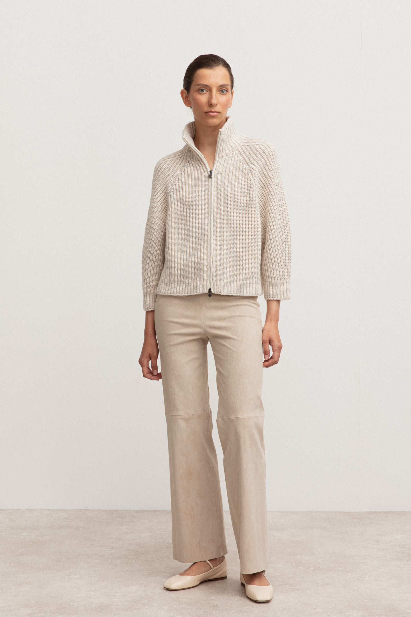 Stonewashed Cashmere Cardigan