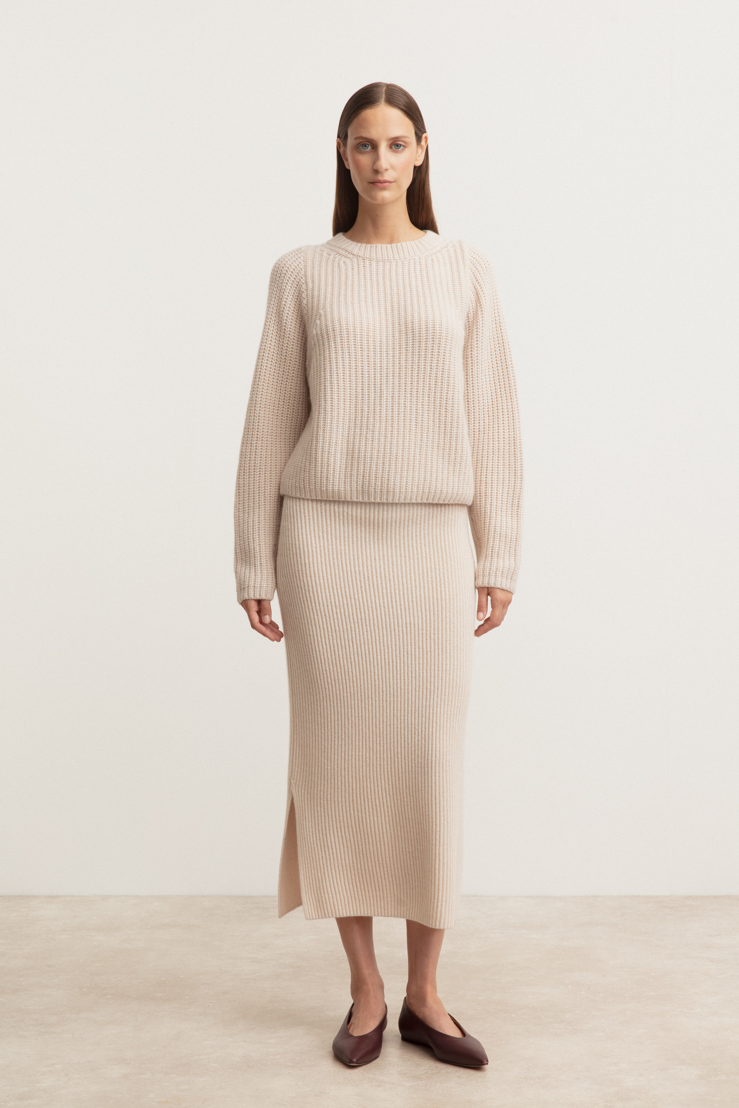 Stonewashed Cashmere Skirt