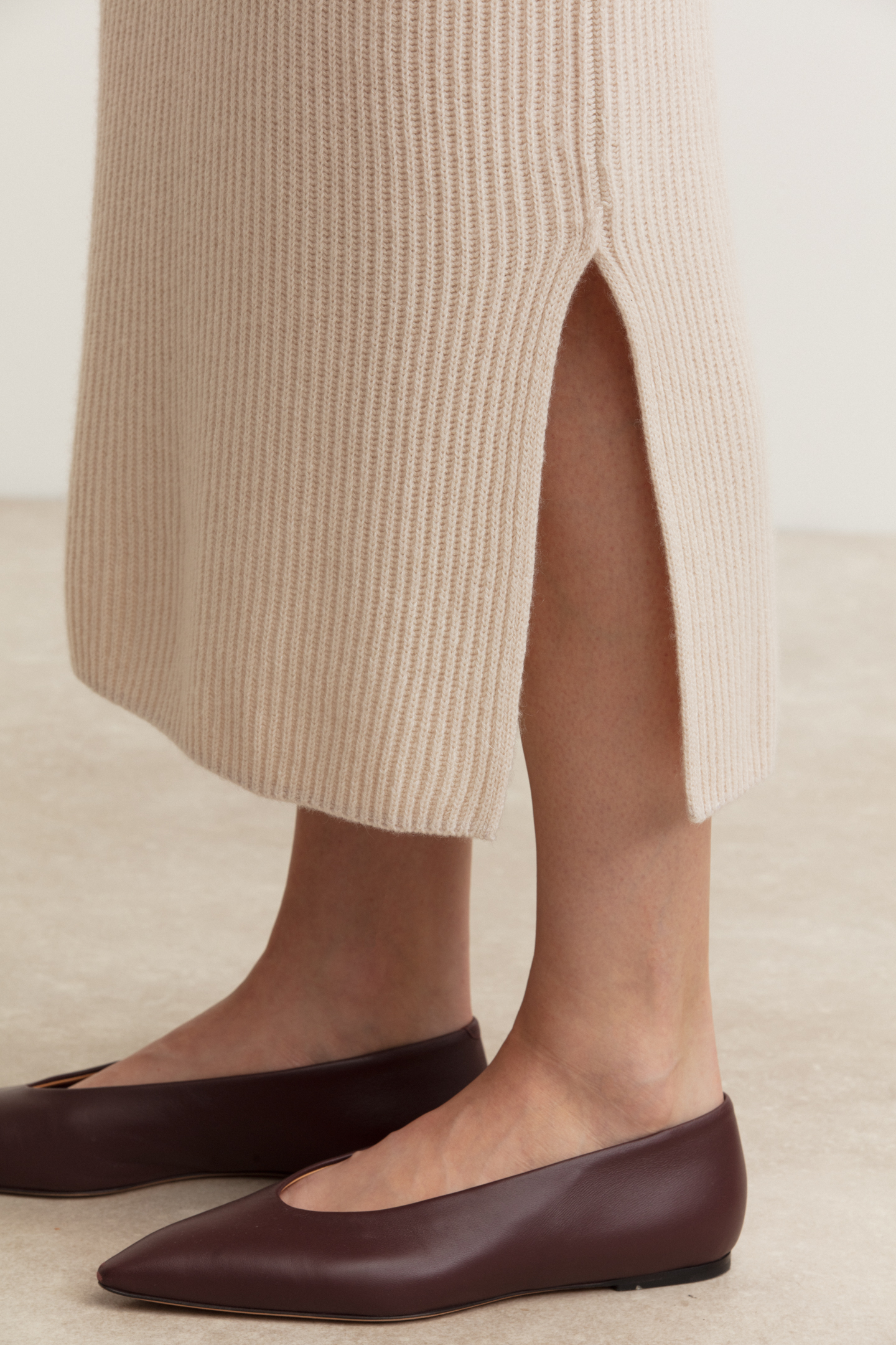 Stonewashed Cashmere Skirt