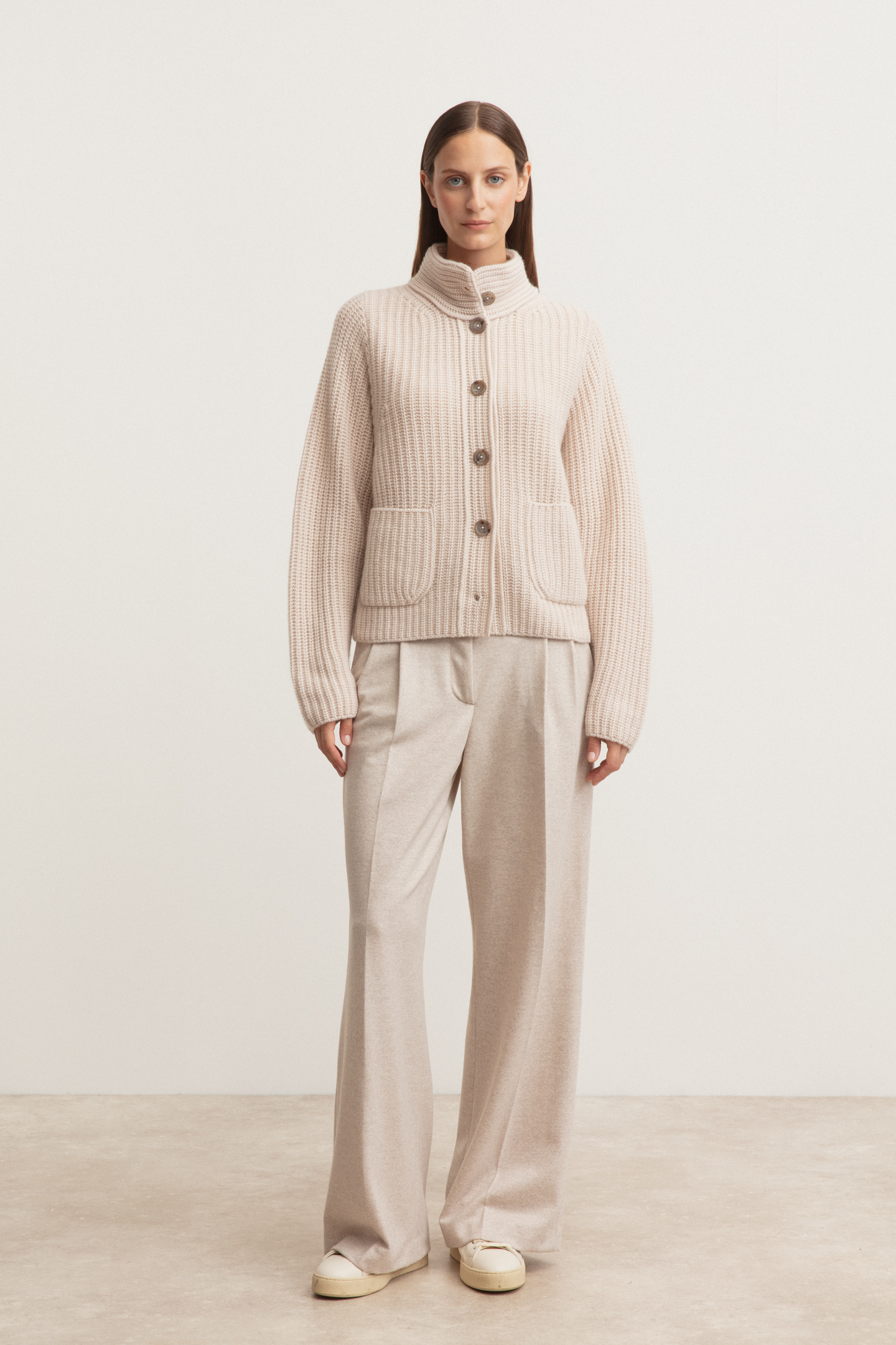 Stonewashed Cashmere Cardigan