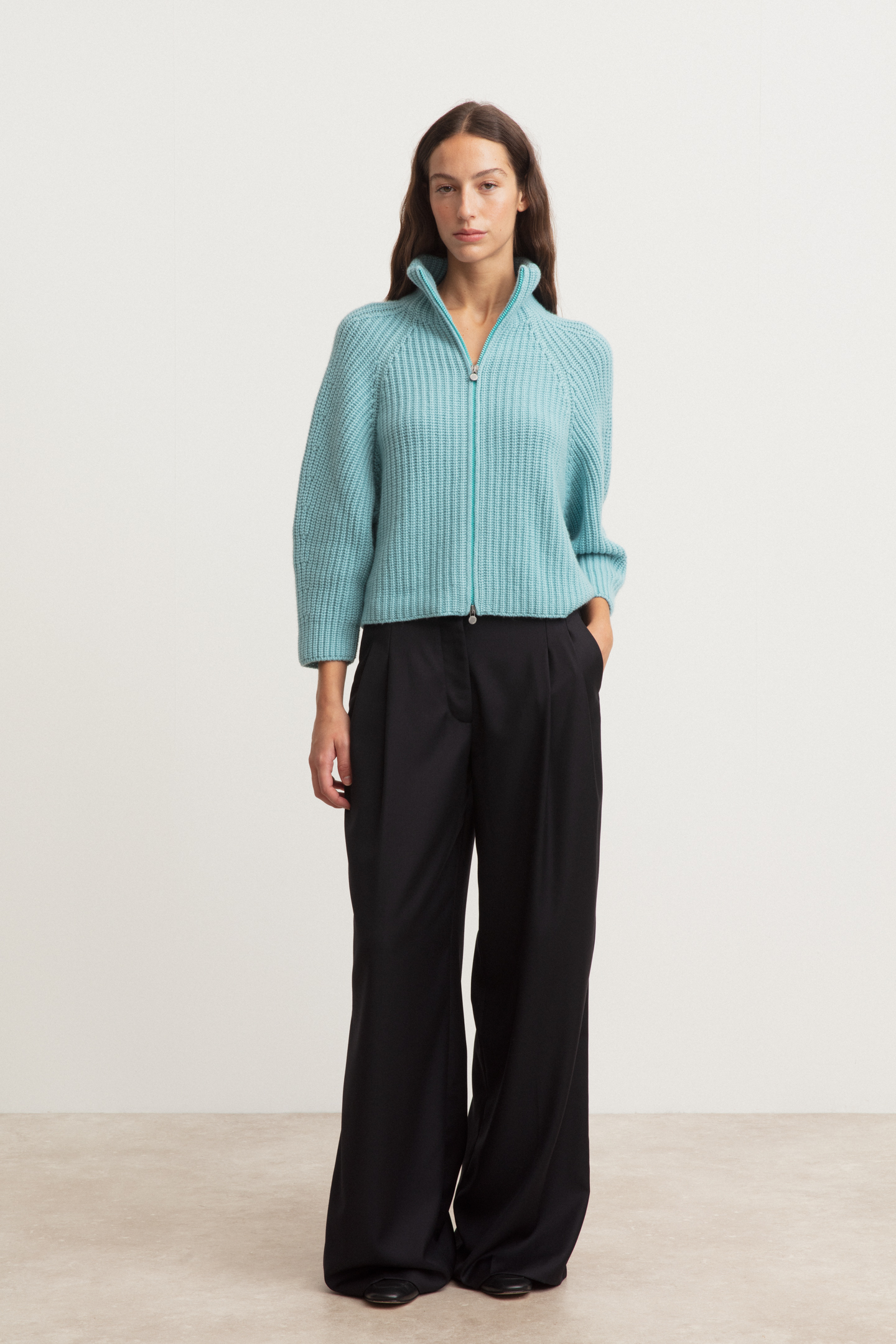 Stonewashed Cashmere Cardigan