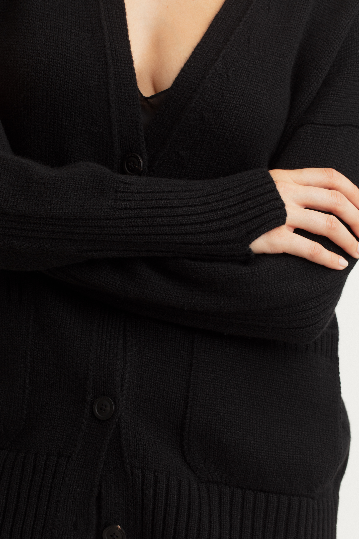 Stonewashed Cashmere Cardigan