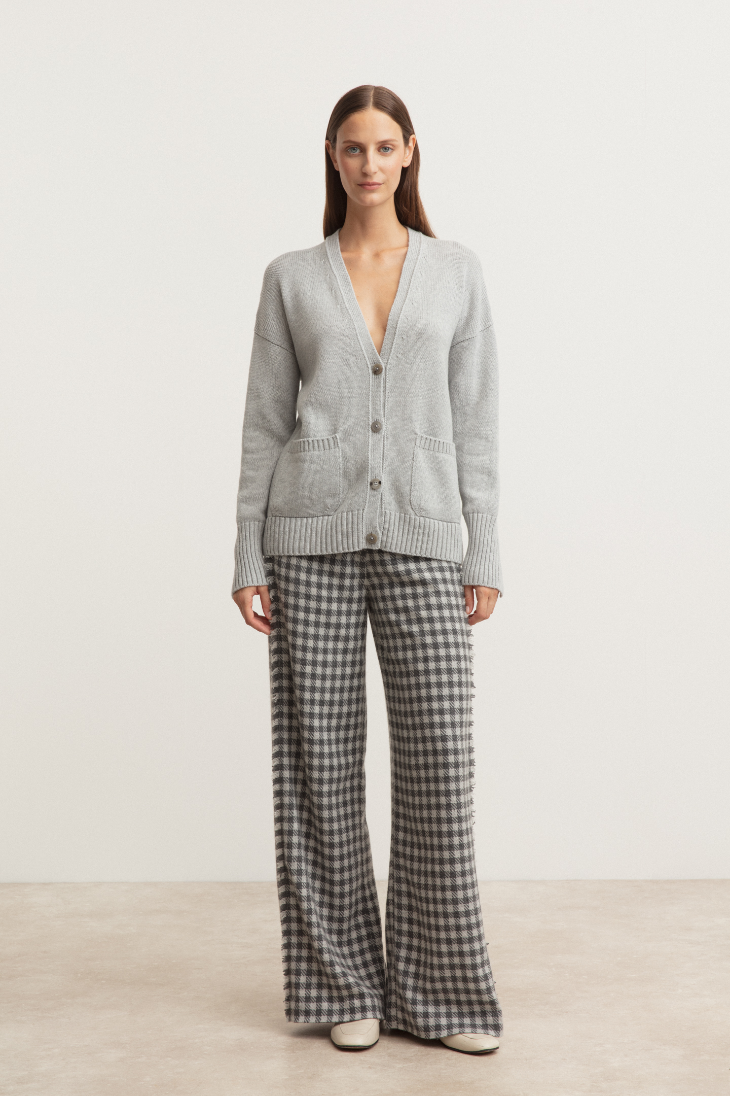 Stonewashed Cashmere Cardigan