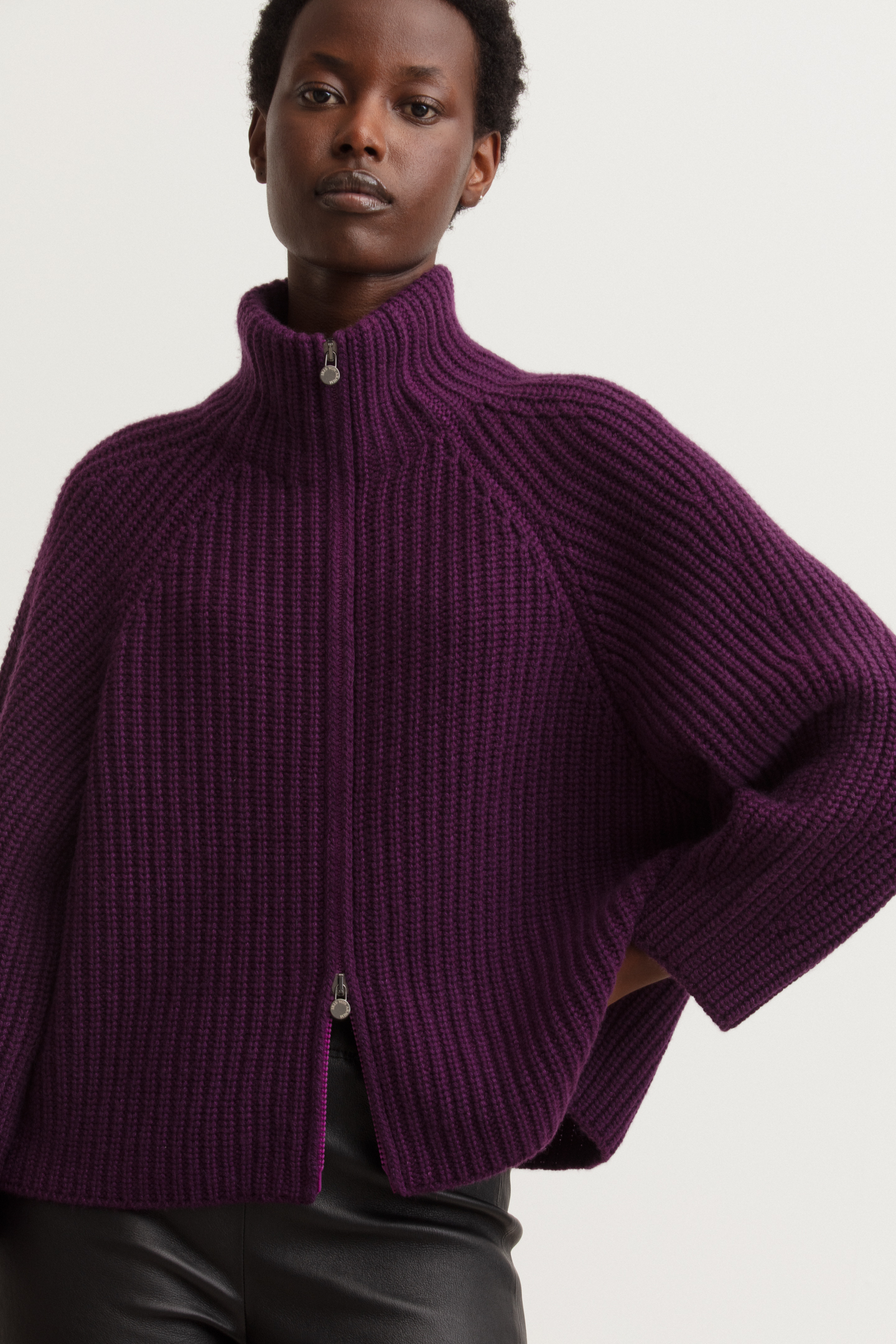 Stonewashed Cashmere Cardigan