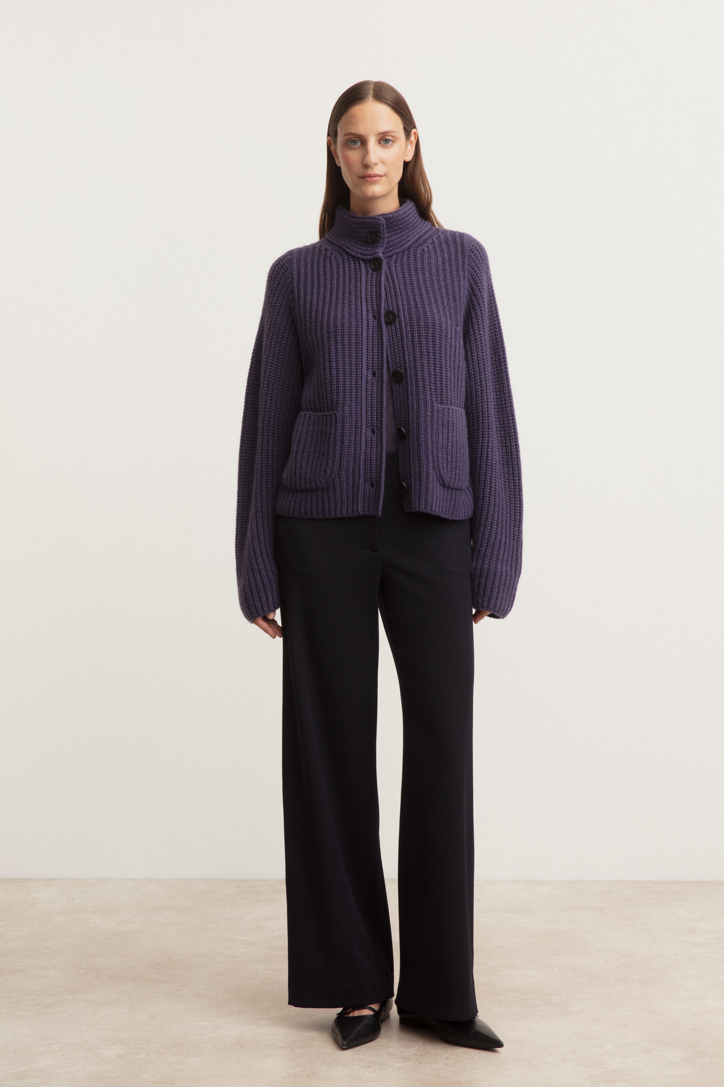 Stonewashed Cashmere Cardigan