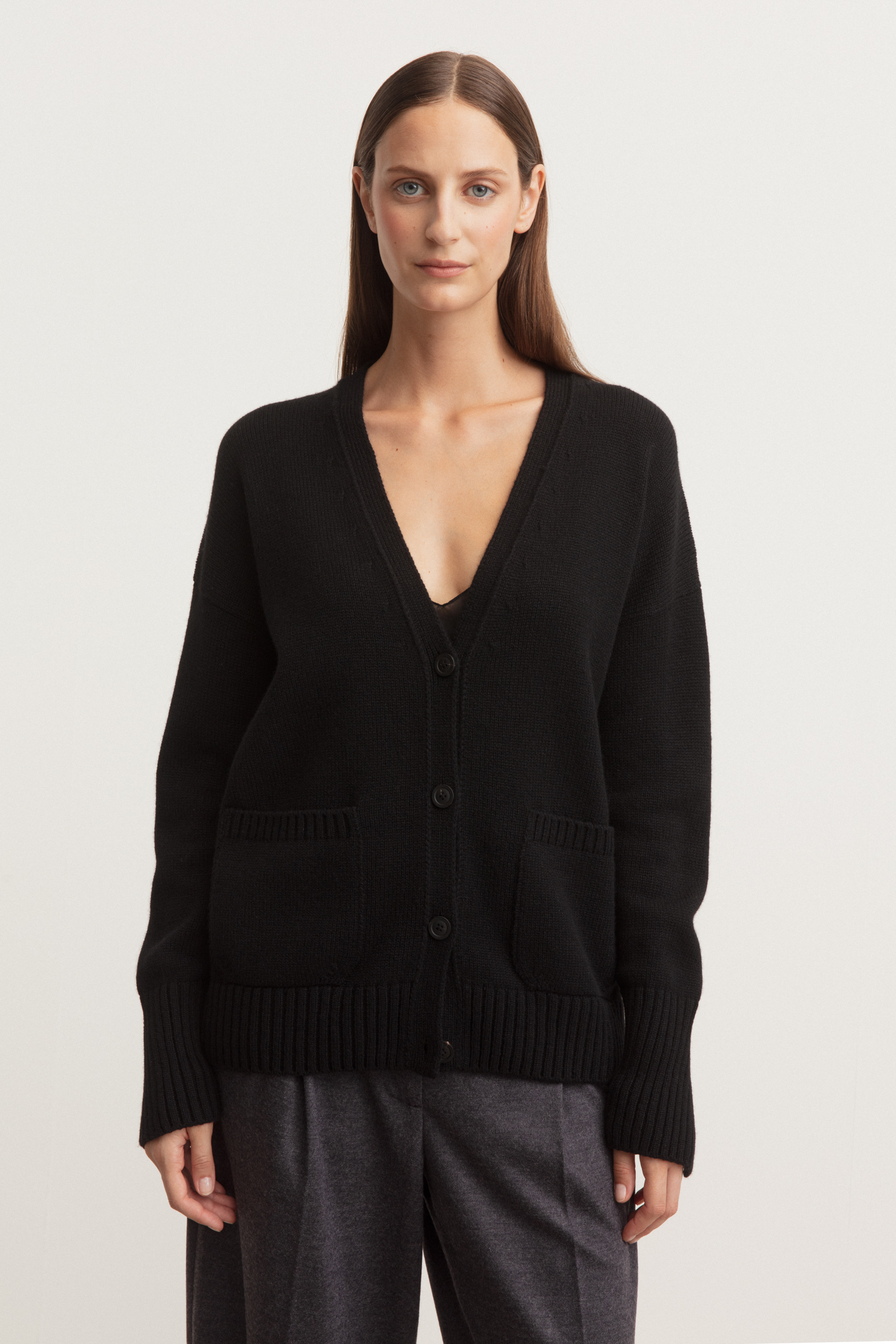 Stonewashed Cashmere Cardigan