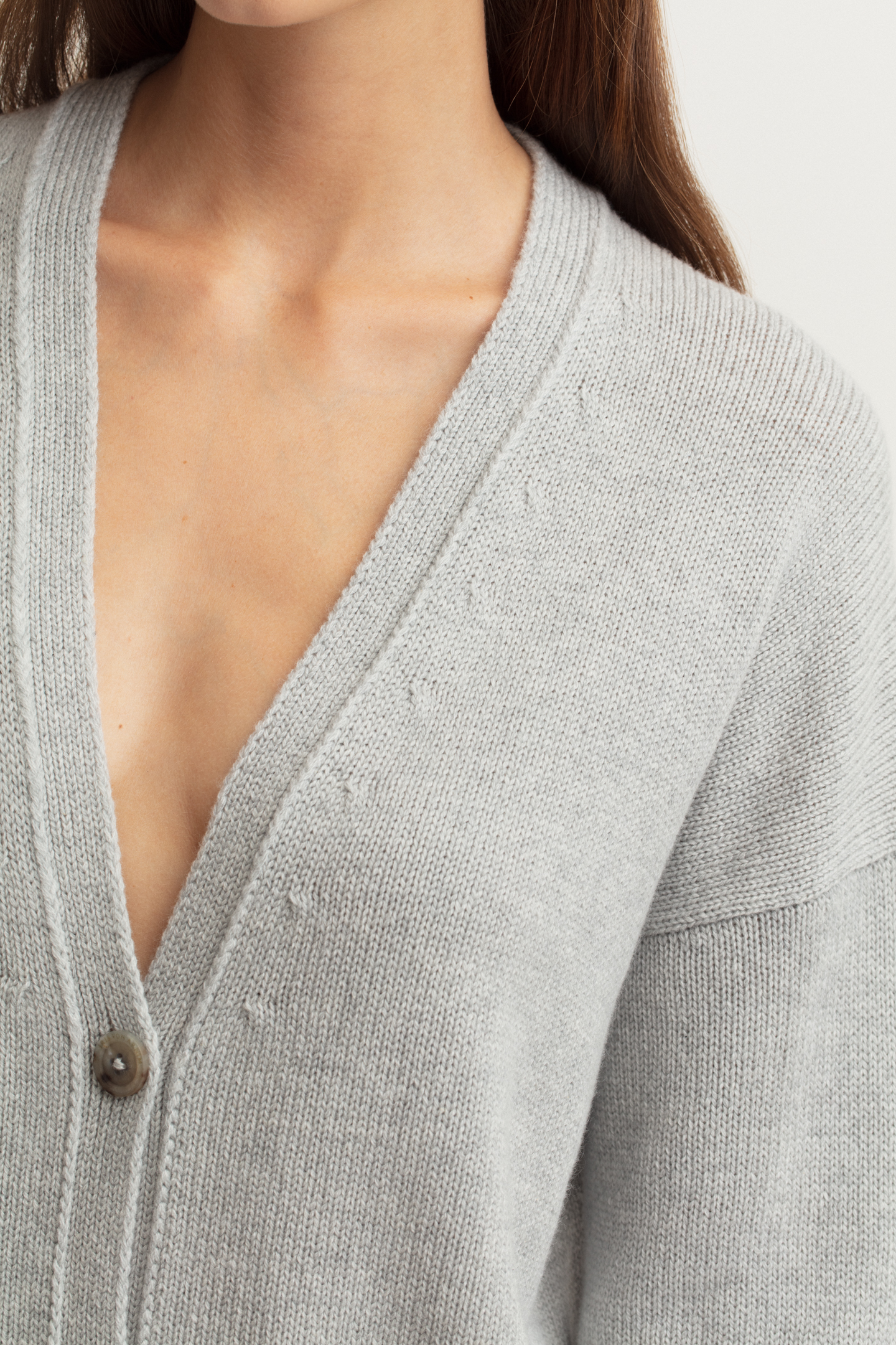 Stonewashed Cashmere Cardigan