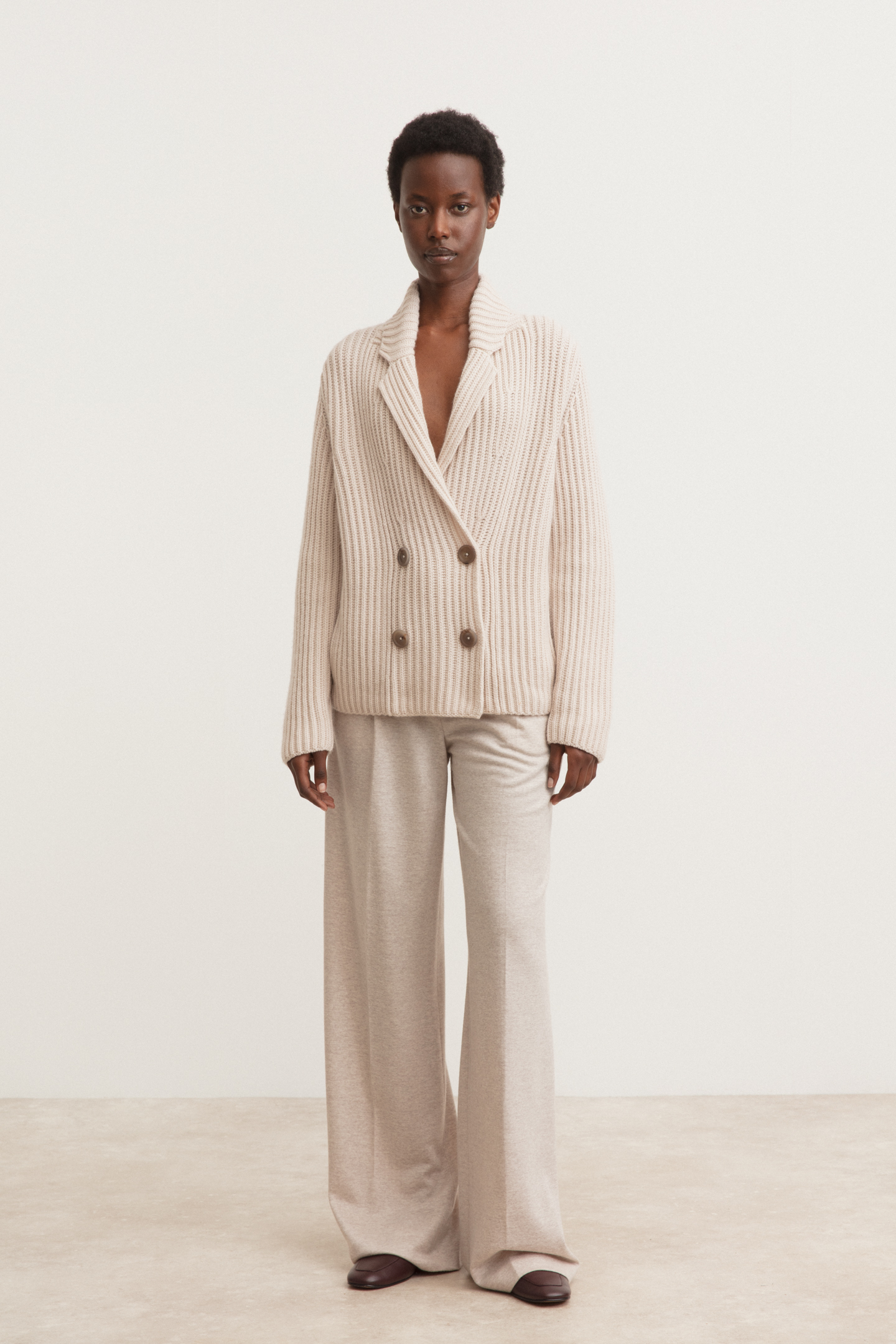 Stonewashed Cashmere Cardigan