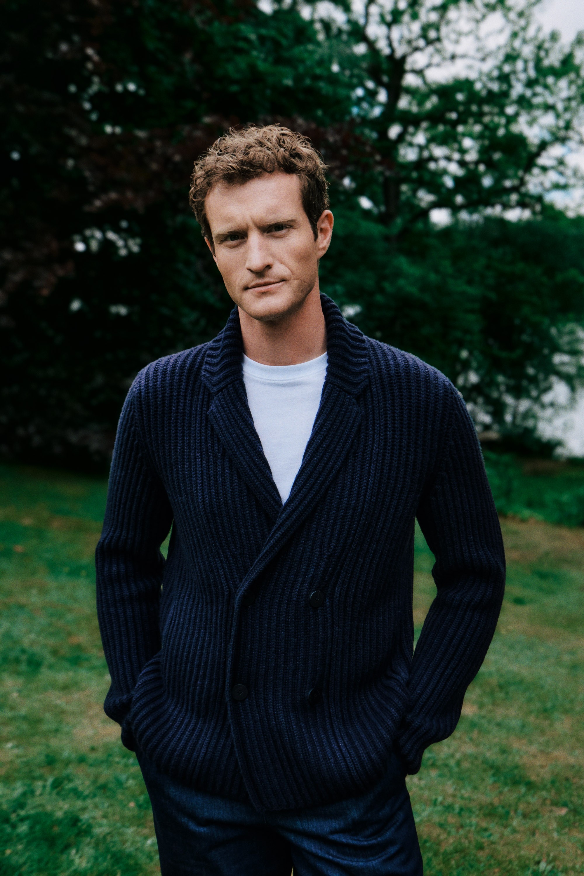 Stonewashed Cashmere Cardigan