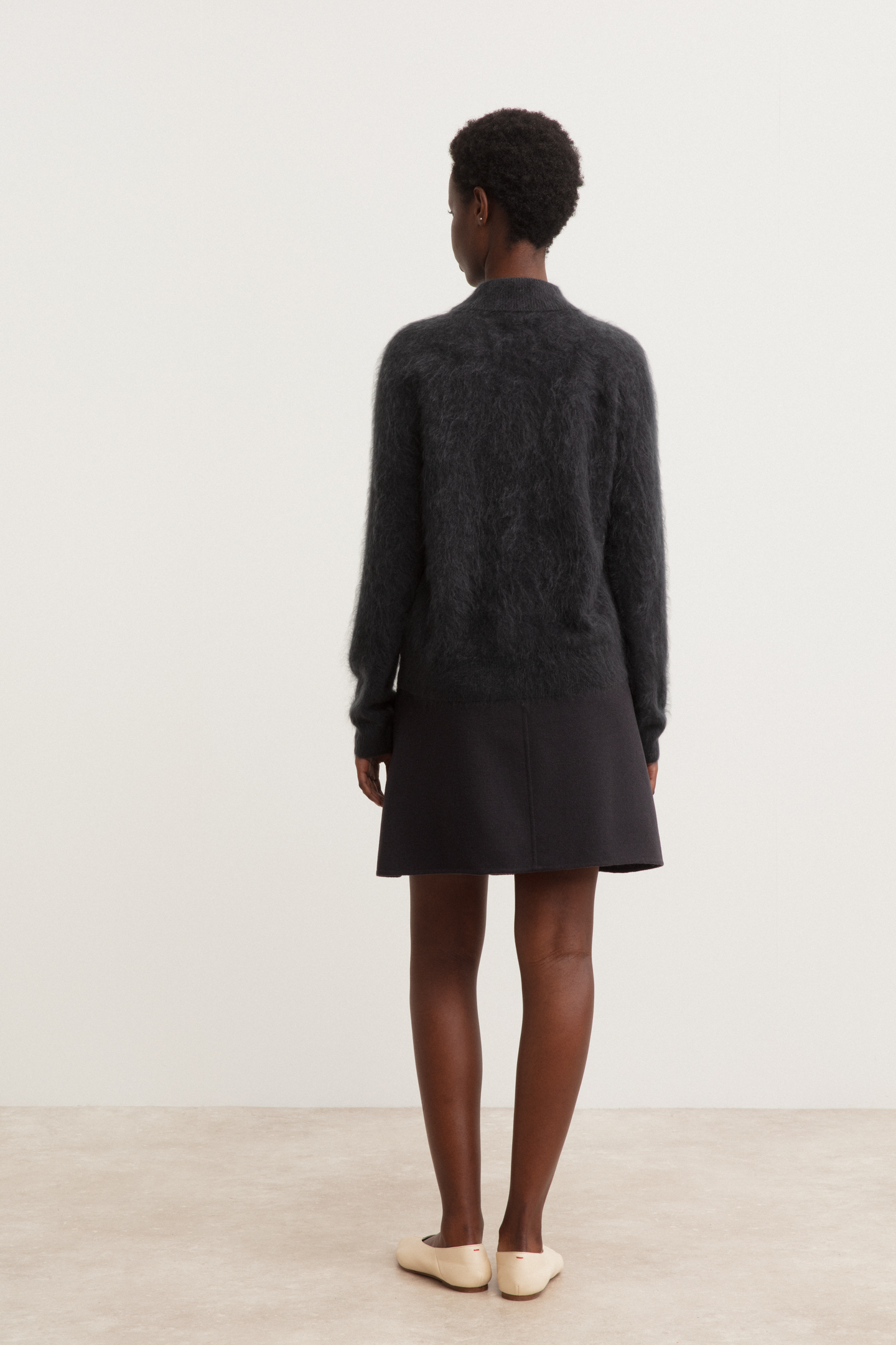 Brushed Cashmere Cardigan