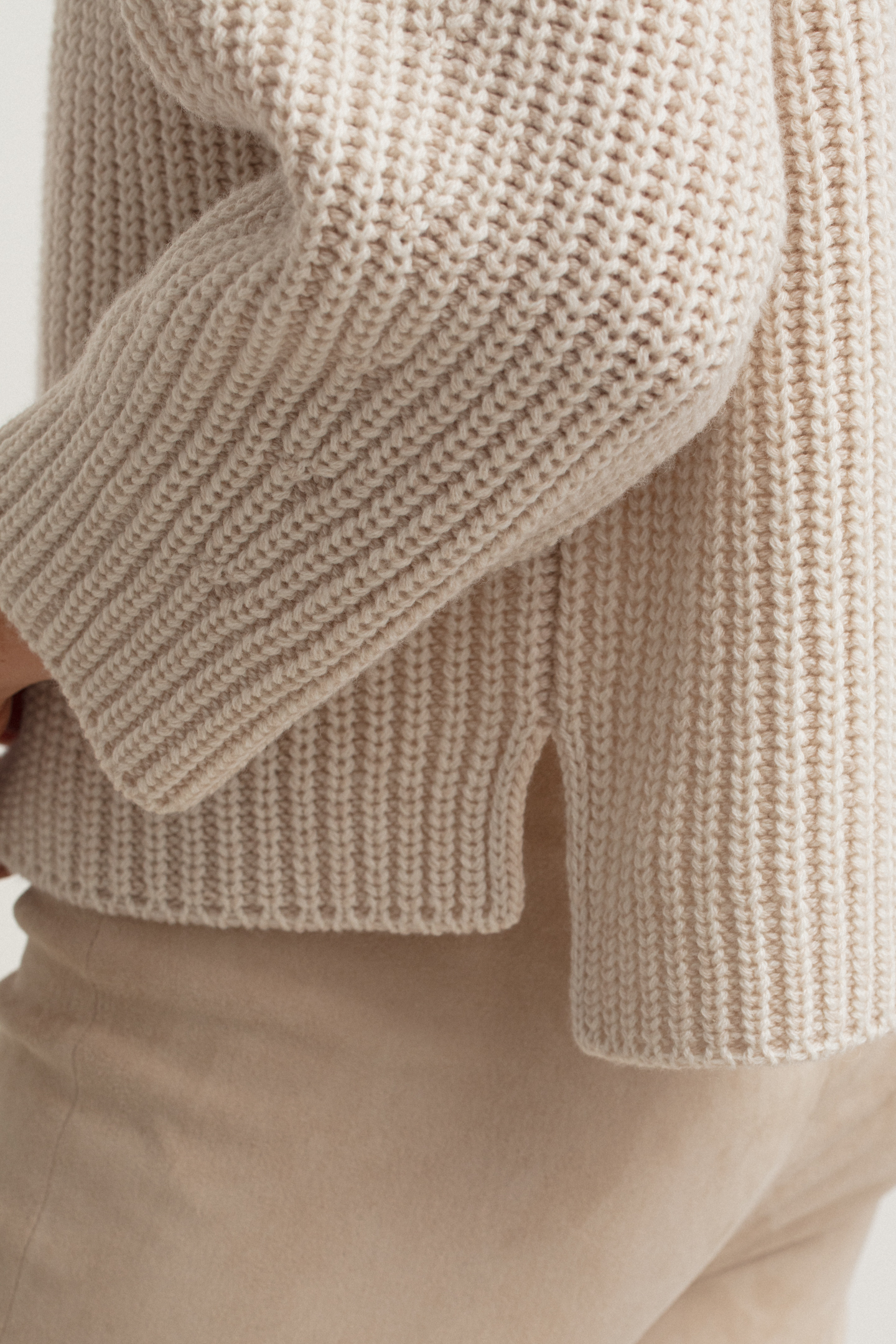 Stonewashed Cashmere Cardigan