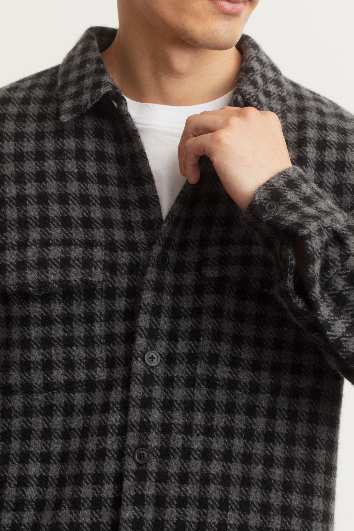 Shirt made from cashmere