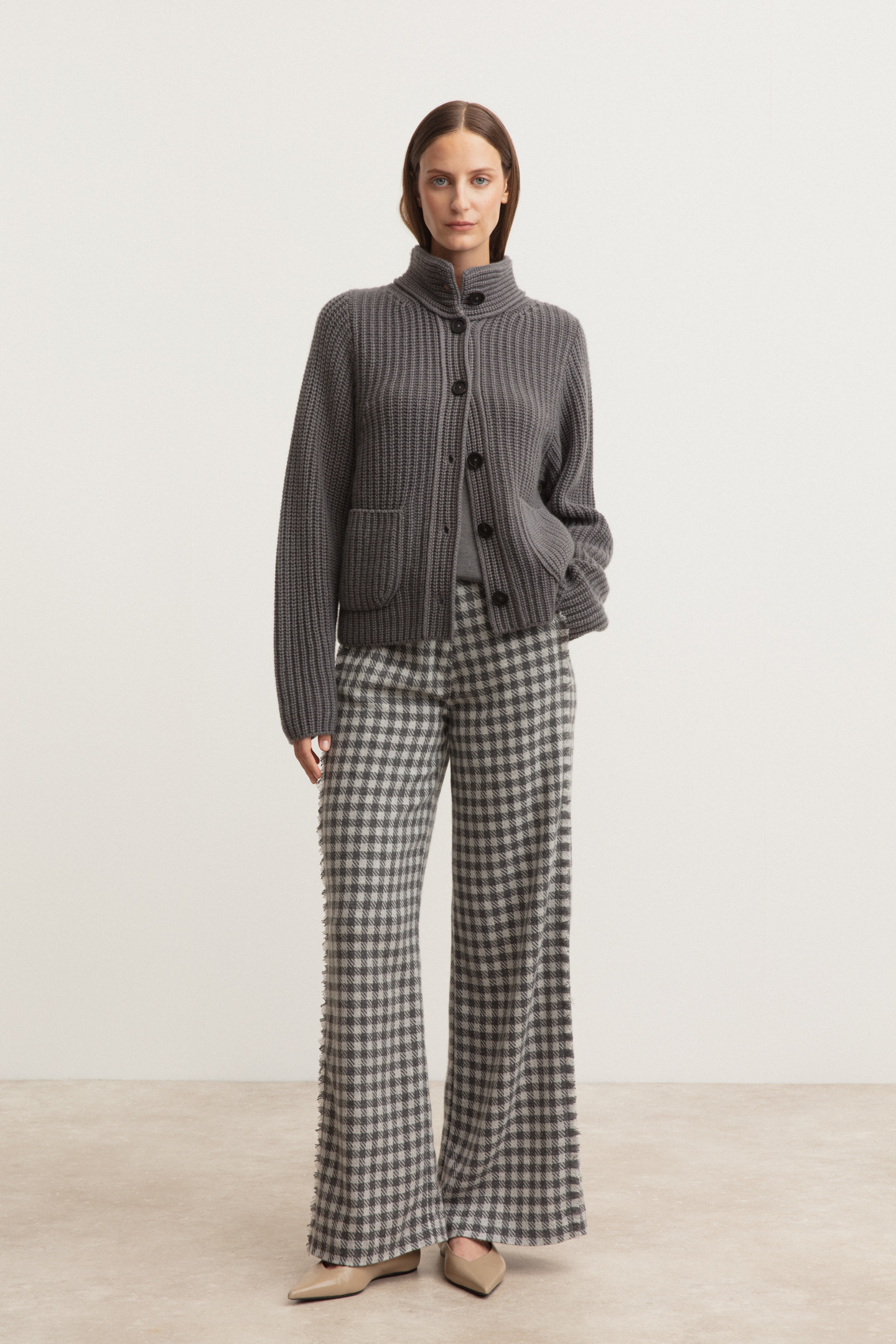 Stonewashed Cashmere Cardigan