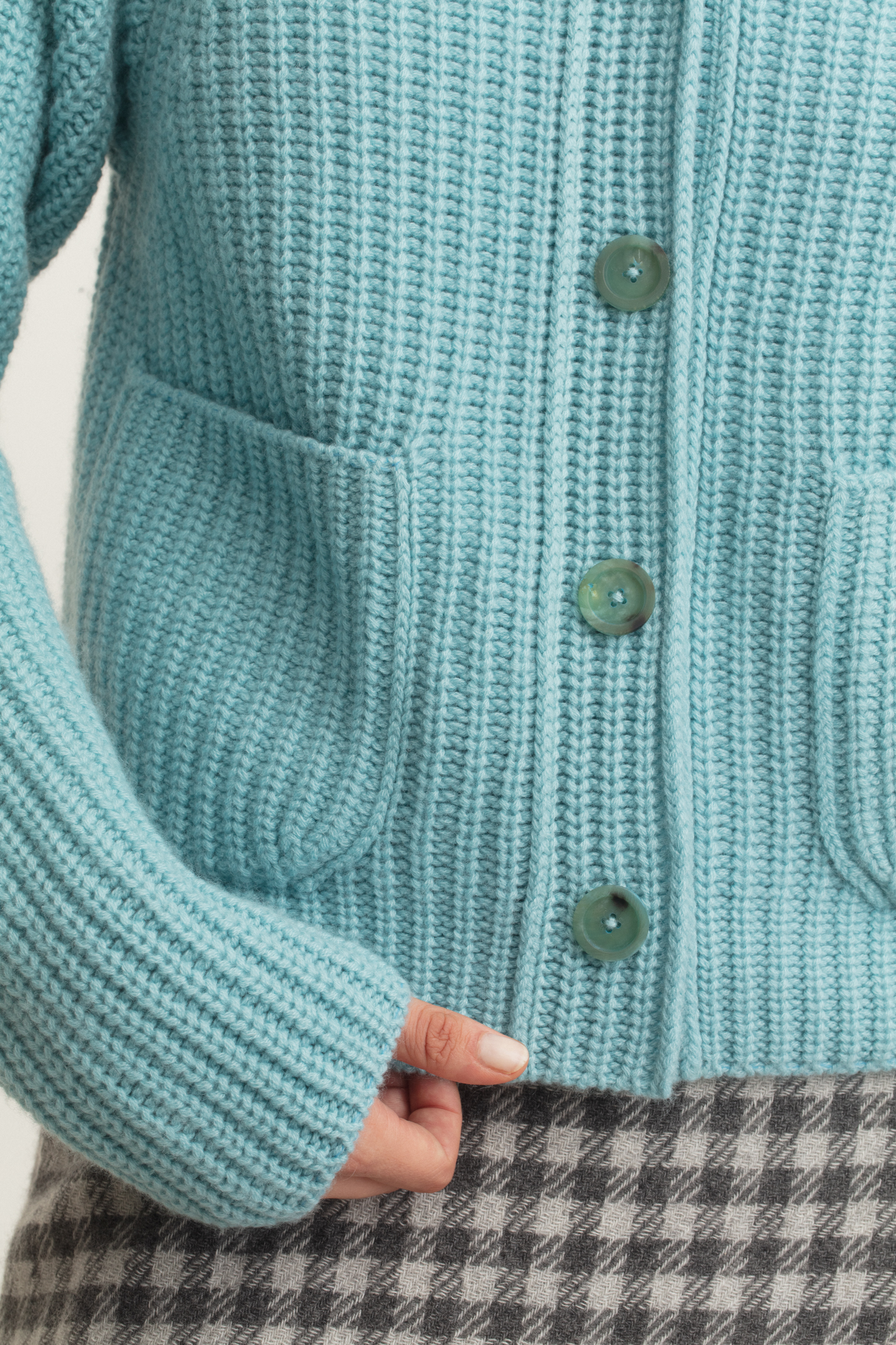 Stonewashed Cashmere Cardigan