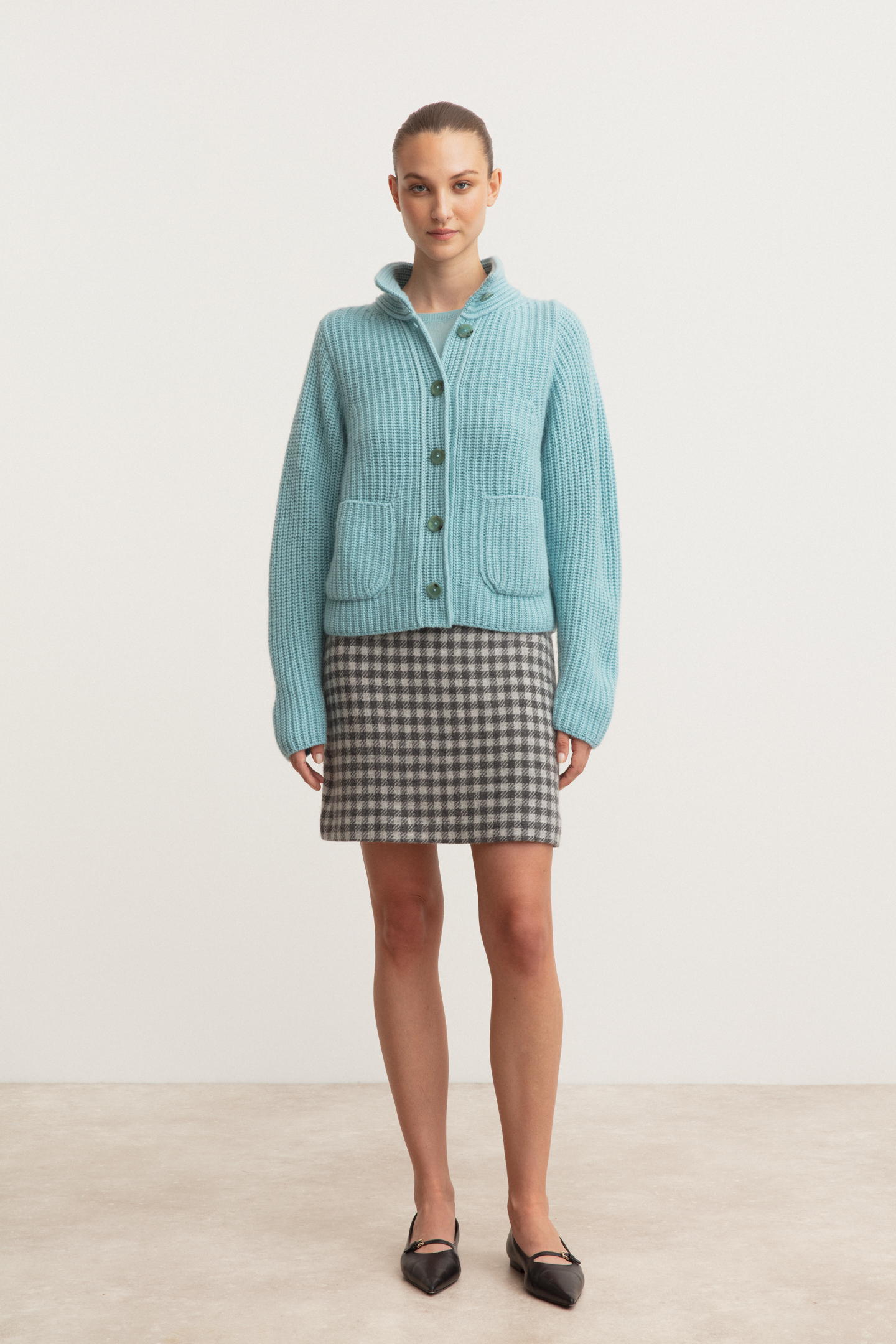 Stonewashed Cashmere Cardigan