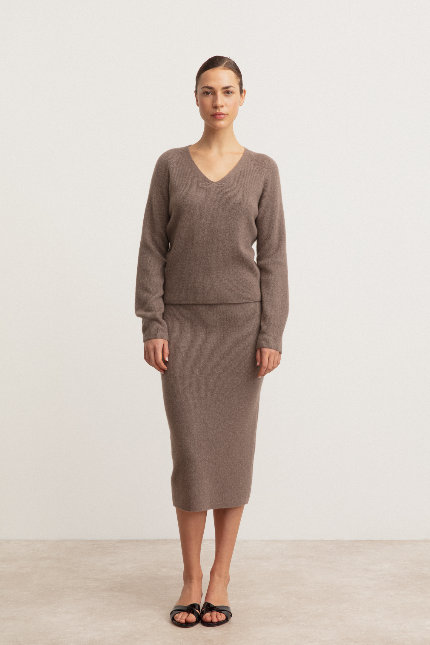 Cashmere-Silk Skirt