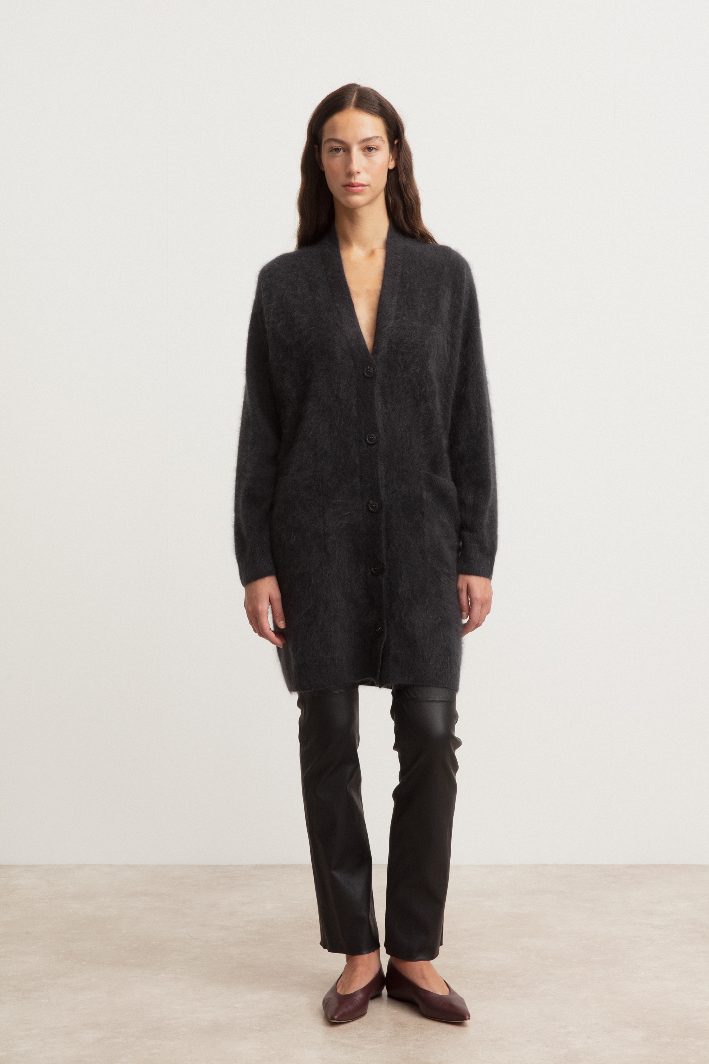 Brushed Cashmere Cardigan