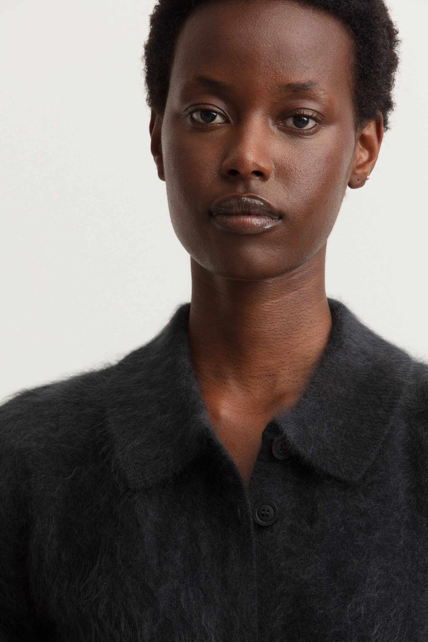 Brushed Cashmere Cardigan