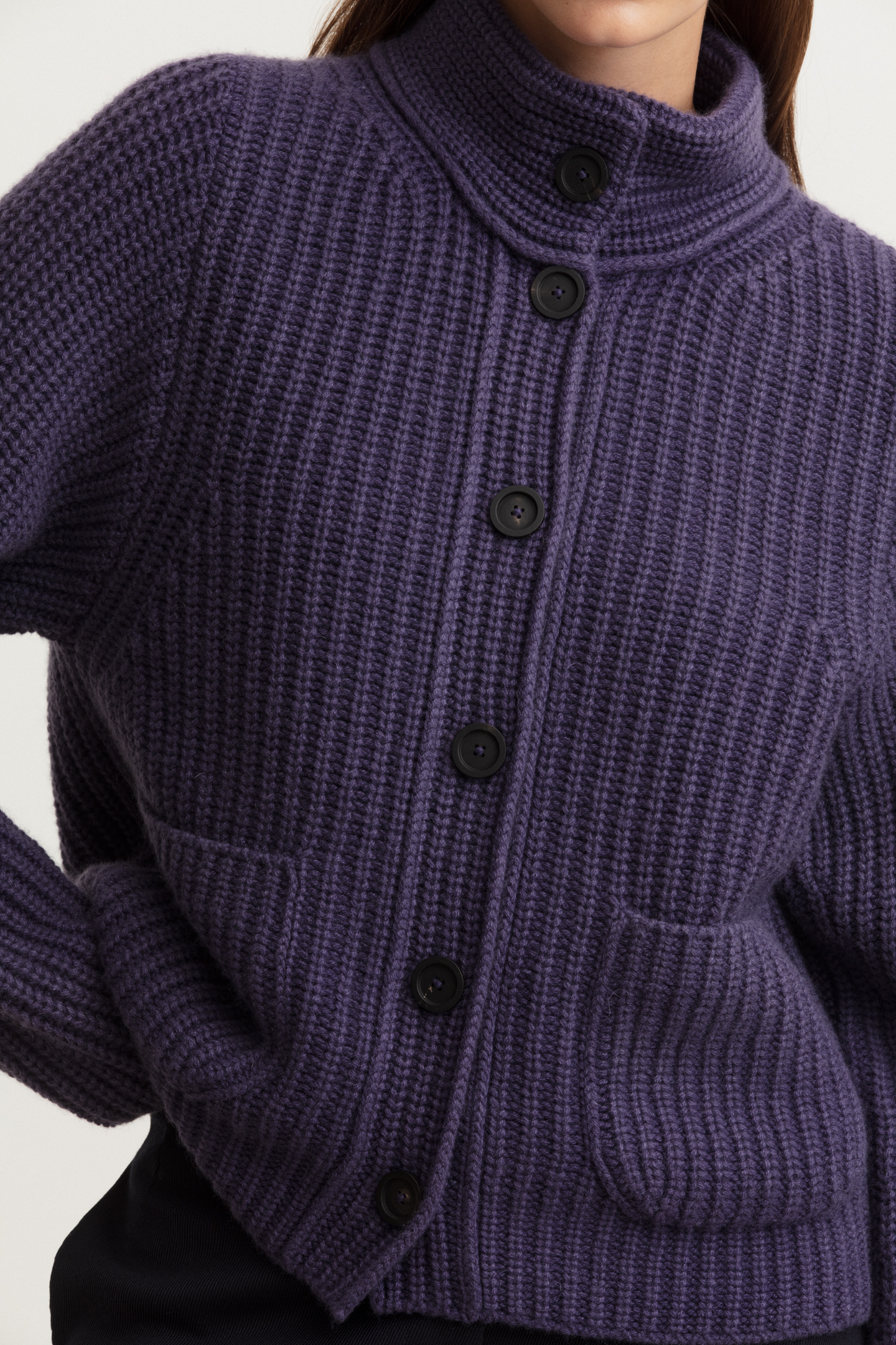 Stonewashed Cashmere Cardigan