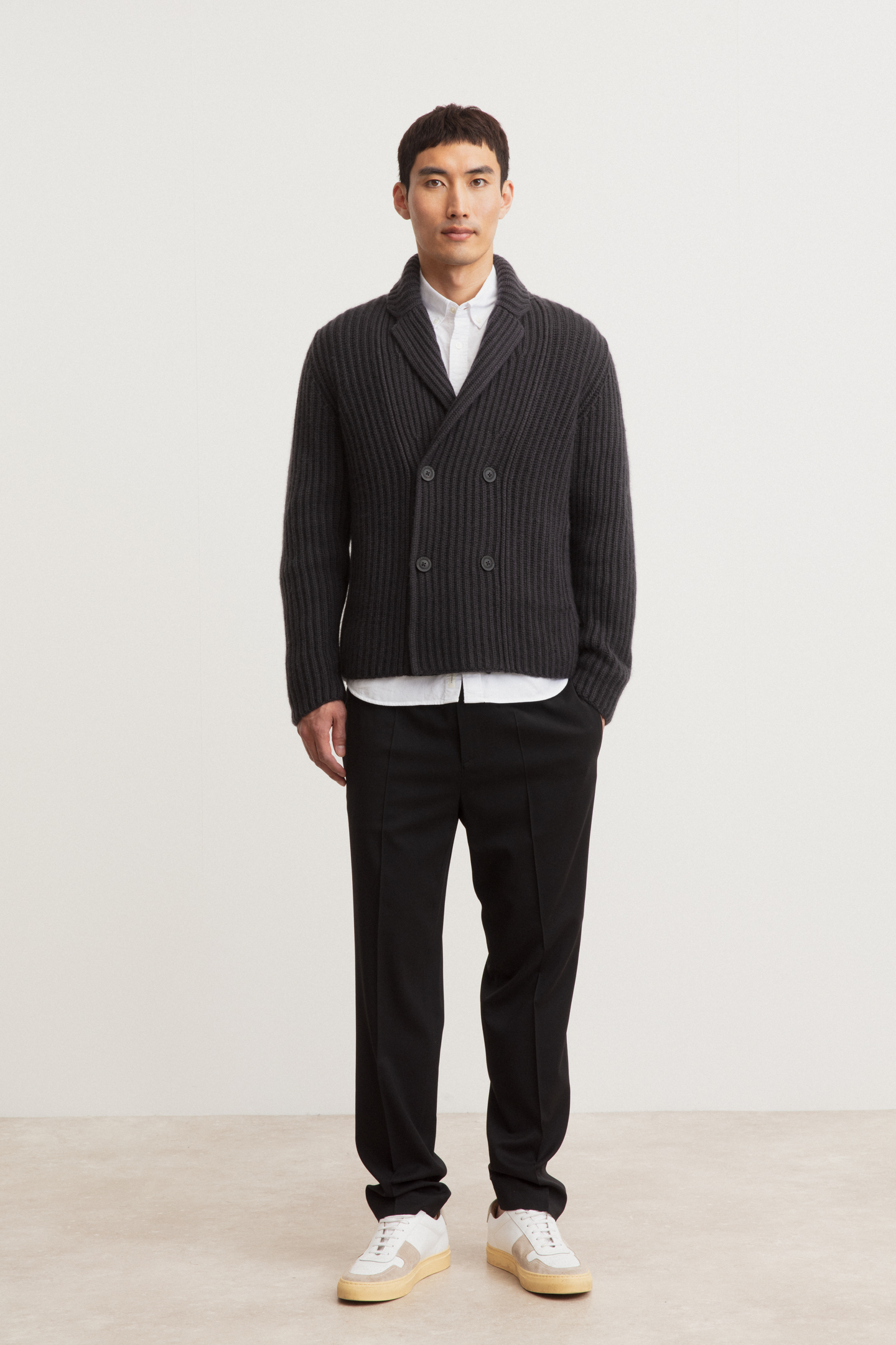 Stonewashed Cashmere Cardigan