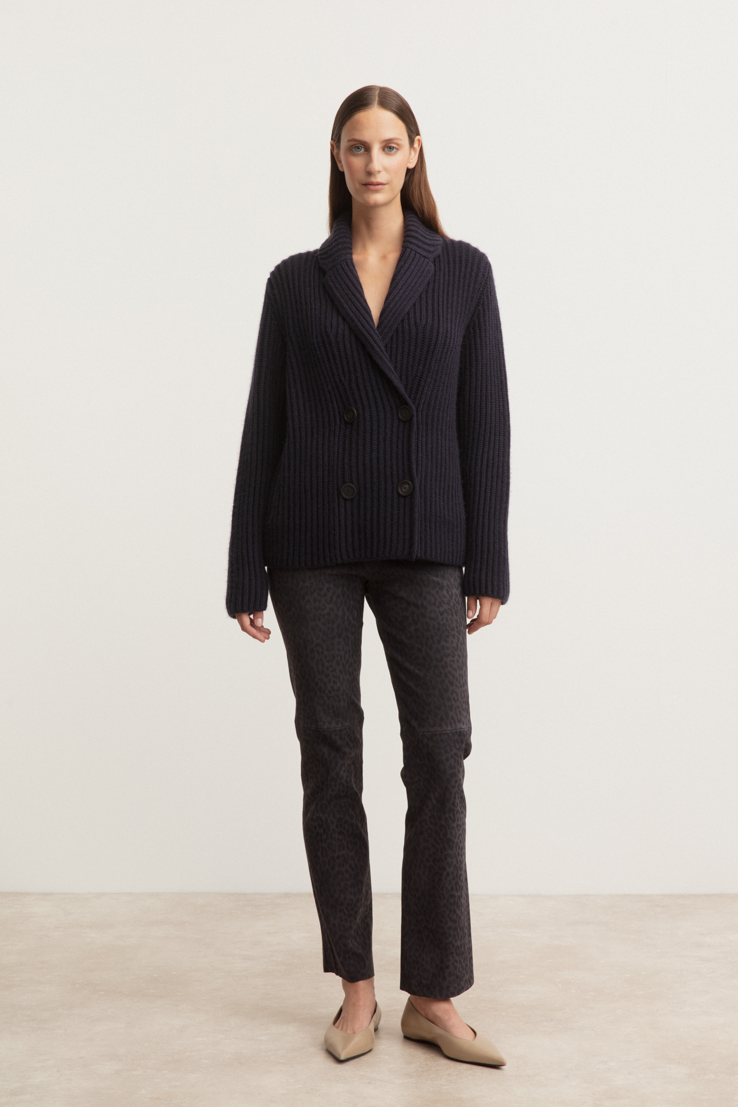 Stonewashed Cashmere Cardigan