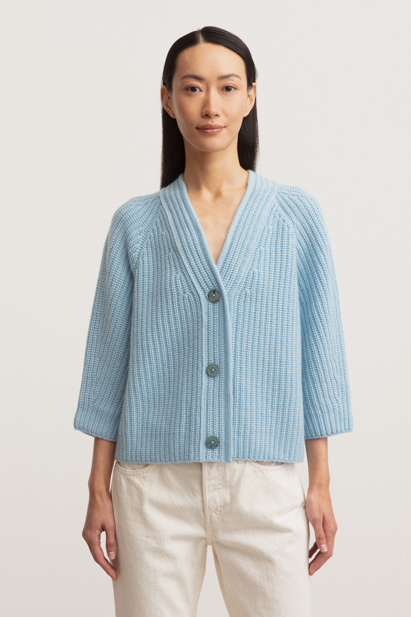 Stonewashed Cashmere Cardigan