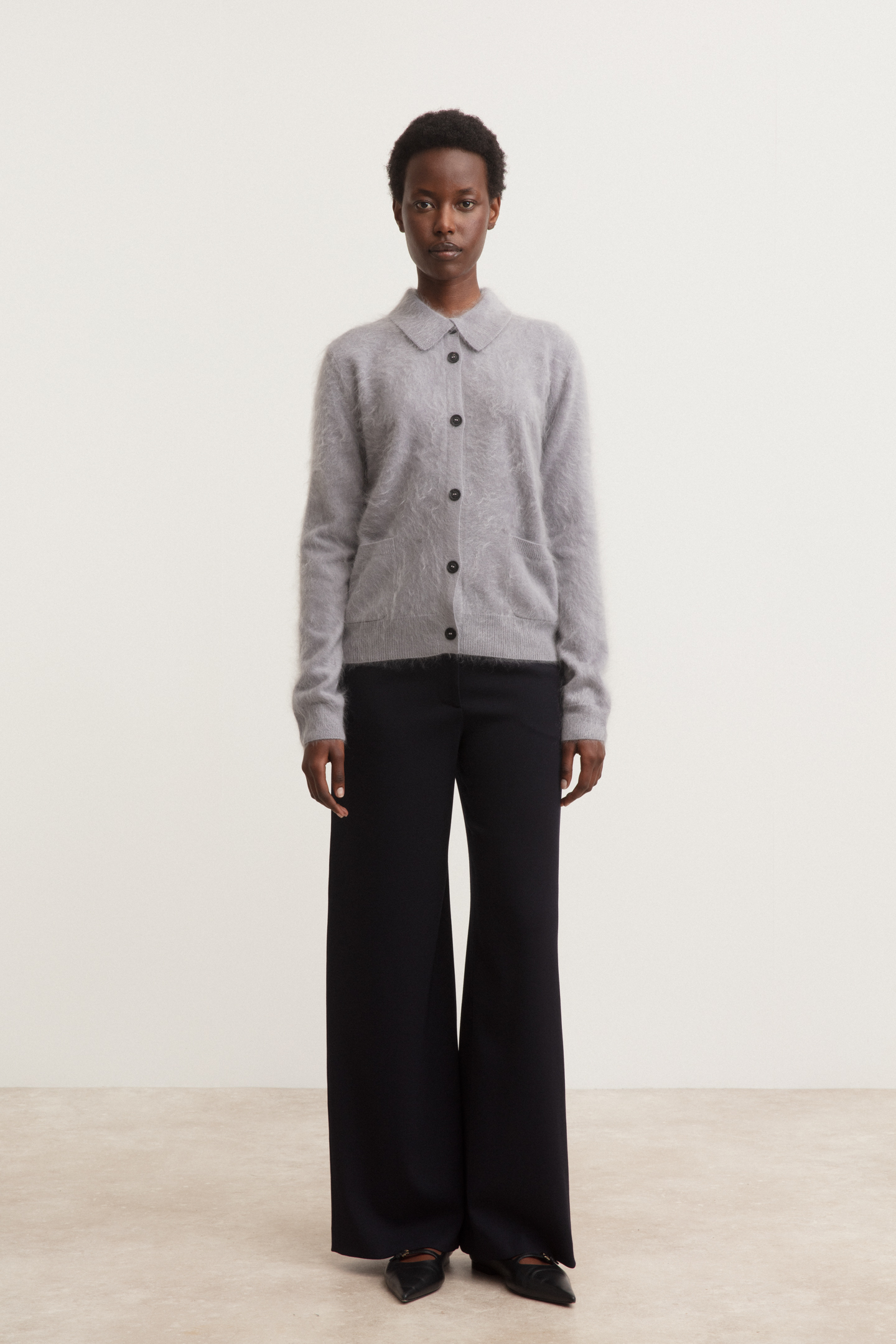 Brushed Cashmere Cardigan