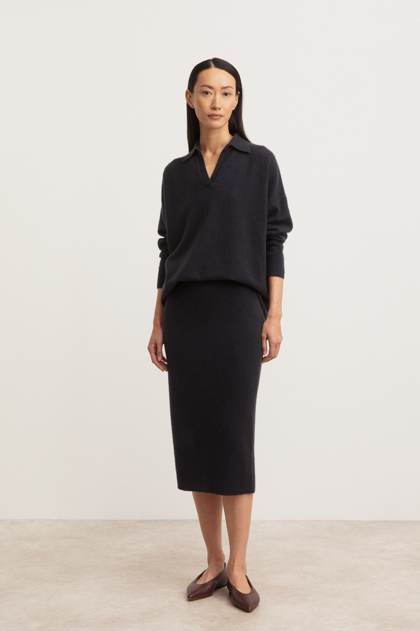 Cashmere-Silk Skirt