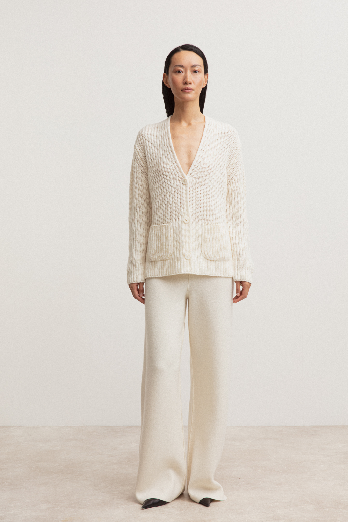 Stonewashed Cashmere Cardigan